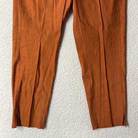 J. Jill Women's Cropped Pants in Rust Orange - Picture 3 of 10